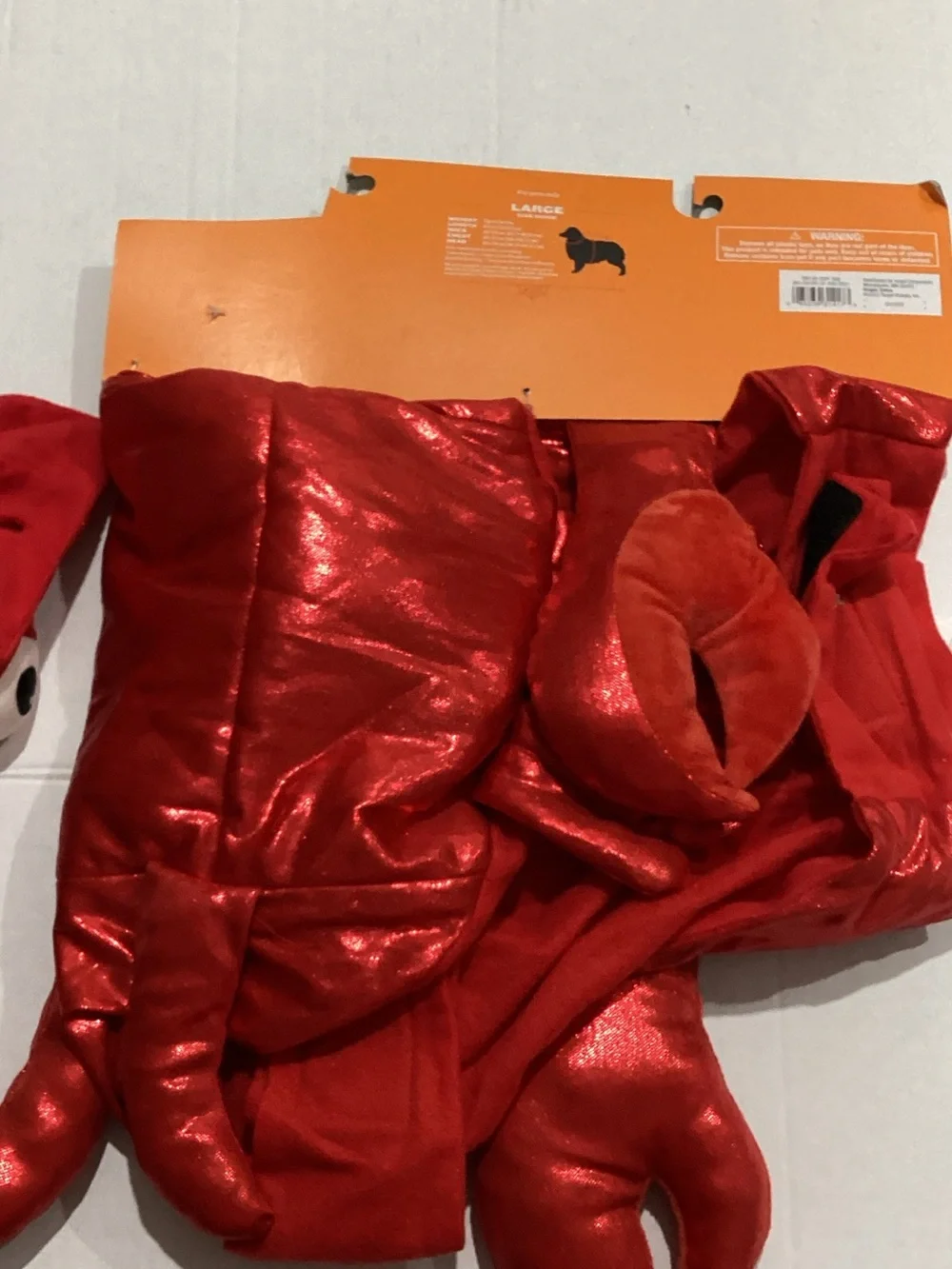 Hyde & Eek! Shiny Red Lobster Dog Costume